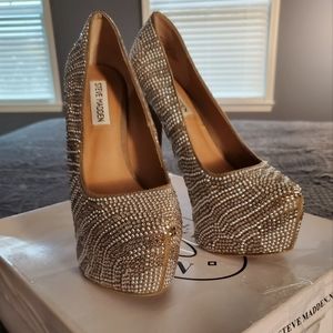 Stilletto Pumps - Rhinestone Bling